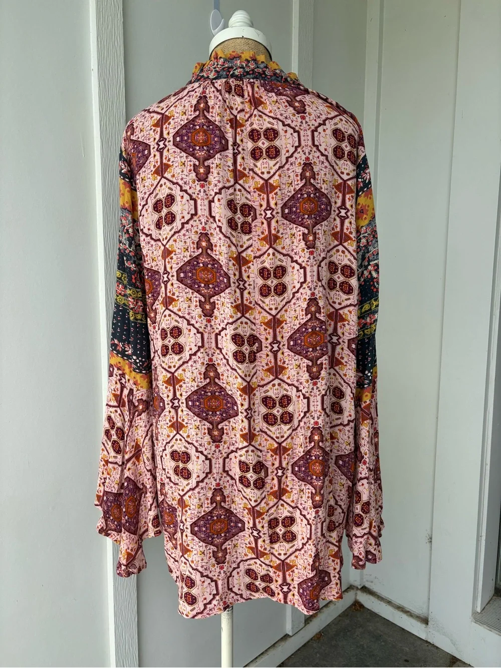 ALTAR'D STATE  Bell Sleeve Paisley Tunic Dress  Medium